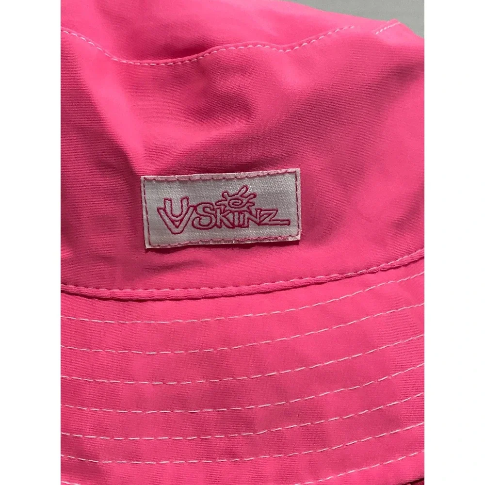Bucket Hat UV Skinz Toddler Girls Pink Excellent Ruffle Sun Protection 3T